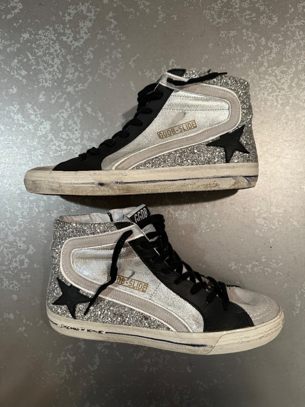 Golden Goose Glitter High Top Sneakers - Picture 2 of 11